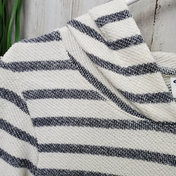 Old Navy Striped Hoodie Sweater Beige Black Size Small - Picture 5 of 8